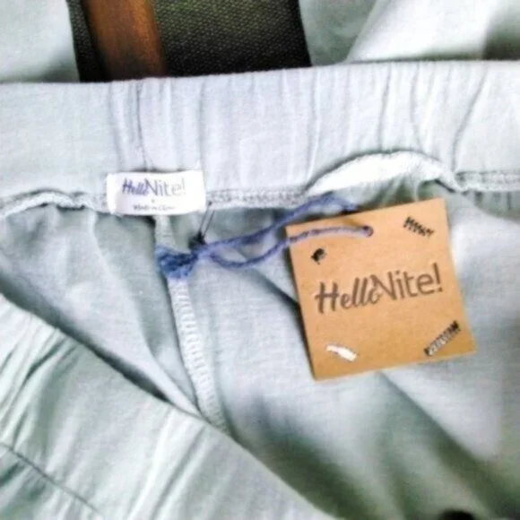 Hello Nite Knit Cropped Gathered Pocket Joggers In Agave Green Size Small - Picture 4 of 5